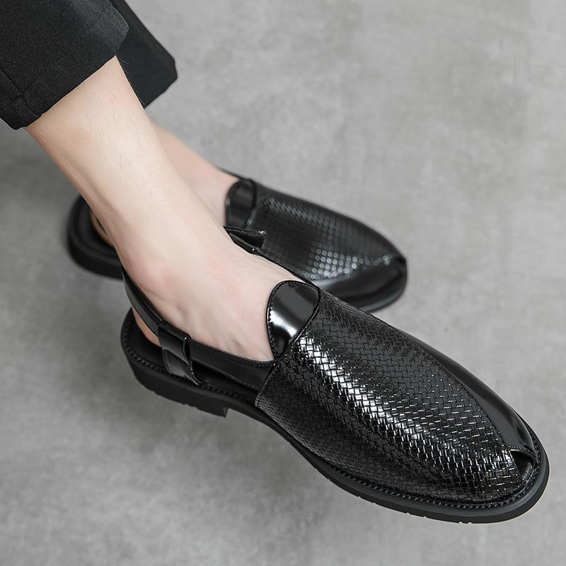 Breathable openwork business casual shoes