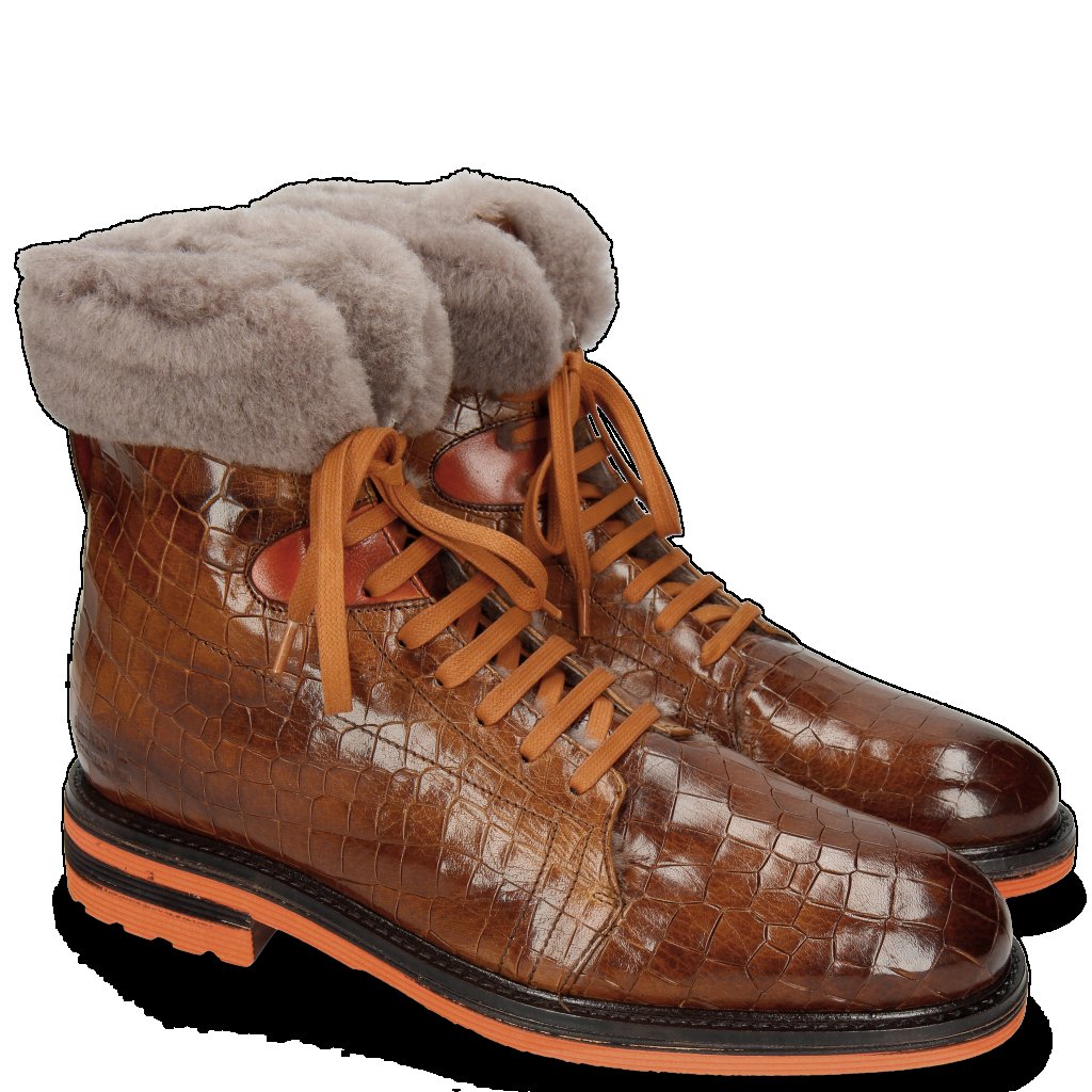 Brown Designer Fur Boots