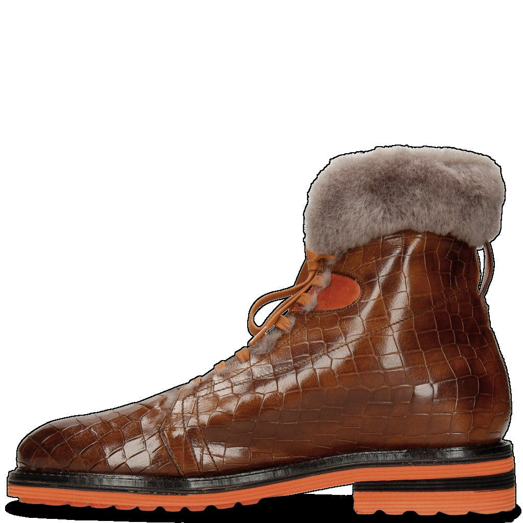 Brown Designer Fur Boots