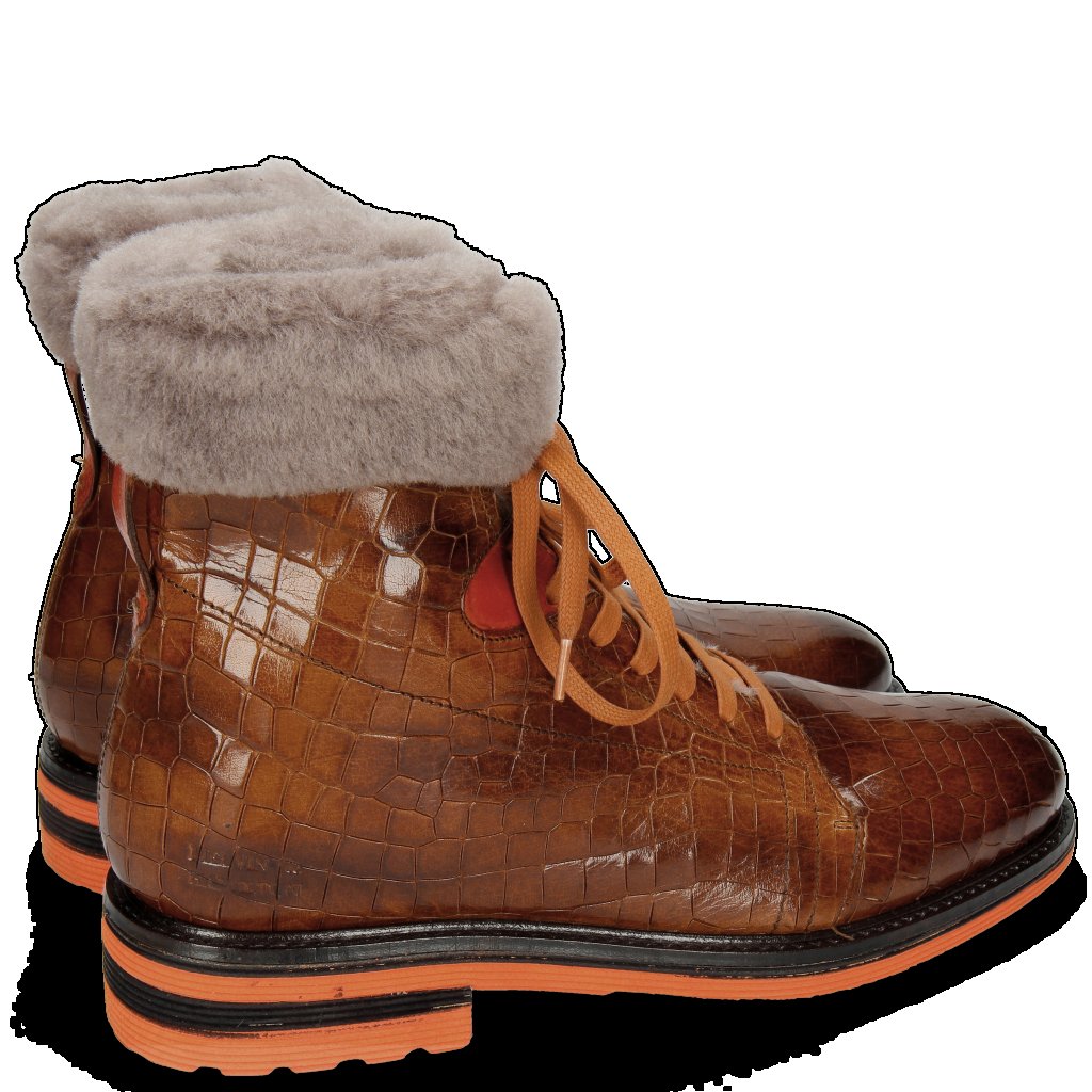 Brown Designer Fur Boots